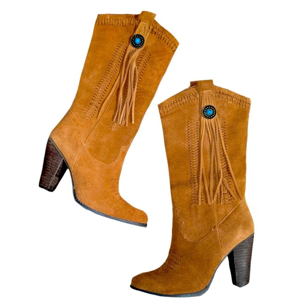 Reba Fringe Cowgirl Boots